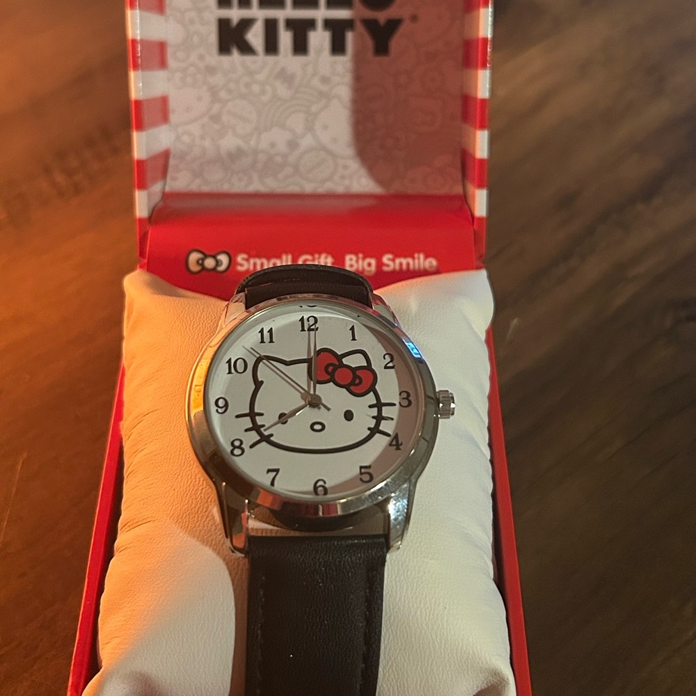 Hello Kitty Watch with Brown and Black Strap - Picture 2 of 10